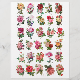 Victorian Roses Fussy Cuts