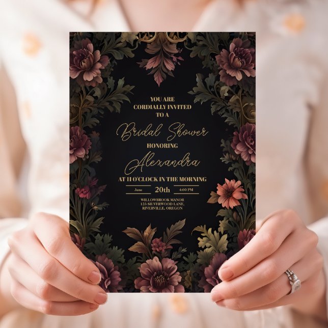 Victorian Royal Gothic Bridal Invitation (Creator Uploaded)