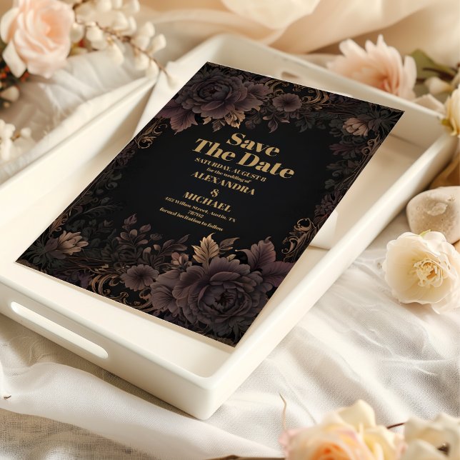 Victorian Royal Gothic Wedding Save The Date (Creator Uploaded)