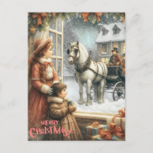 Victorian Rustic Christmas Card