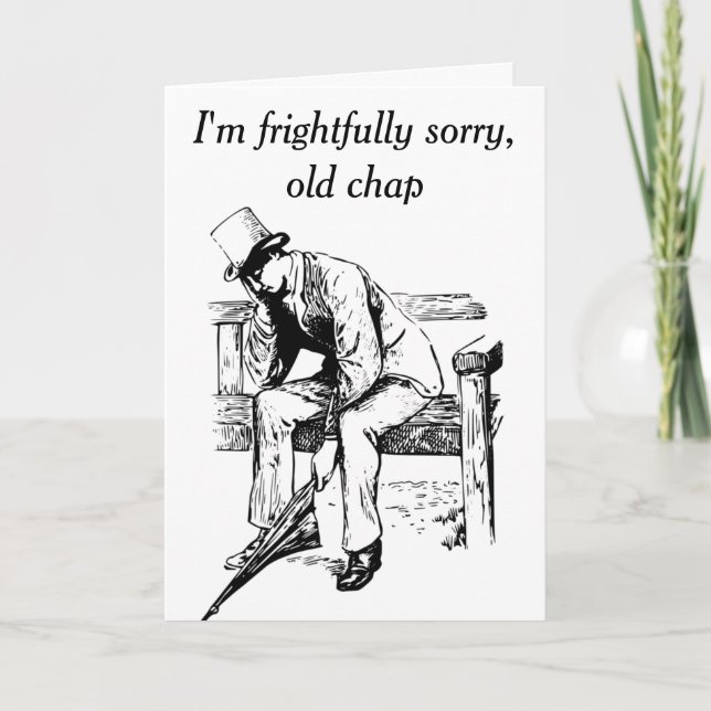 Victorian Sad Keanu Apology Card (Front)