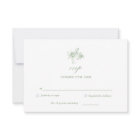 Victorian Sage Green Toile Wedding RSVP Card