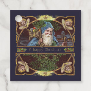 Victorian Santa Angels Christmas Antique Favour Tags