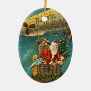 Victorian Santa Christmas Ornament