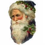 Victorian Santa Christmas Ornament Photo Sculpture Decoration<br><div class="desc">Vintage Christmas ornaments for your tree. Perfect for a Victorian tree or to give as gifts! Beautiful as gift tie ons too!</div>