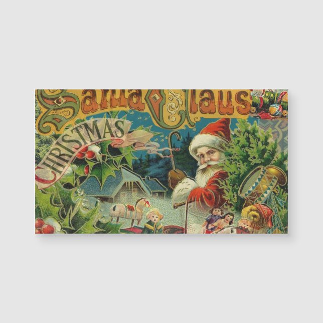 Victorian Santa Claus Christmas Collage Antique  (Front)