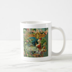 Victorian Santa Claus Christmas Collage Antique  Coffee Mug
