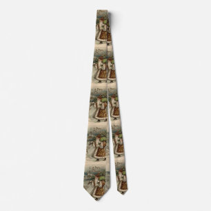 Victorian Santa Claus Christmas Tree Tie