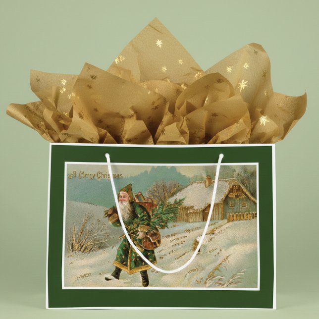 Victorian Santa Claus Large Gift Bag (Creator Uploaded)