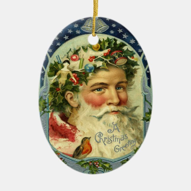 Victorian Santa Claus Ornament (Front)