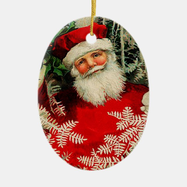 Victorian Santa Claus Ornament (Front)