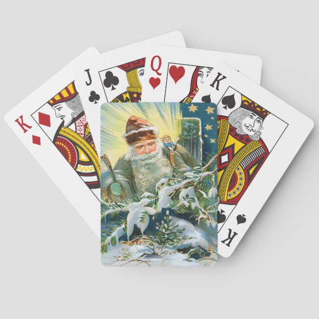 Victorian Santa Claus Playing Cards (Back)