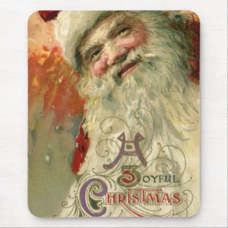Victorian Santa Claus Portrait, Vintage Christmas Mouse Mat