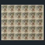 Victorian Santa Claus With Christmas Tree Wrapping Paper<br><div class="desc">Vintage Santa Claus Carrying a Christmas Tree in the Snow - Since when does Santa actually bring a tree with him? This image is based on a vintage Christmas Card from the late 1800s. Back then, Santa didn't always wear red. In this Santa Claus illustration, St. Nick is wearing a...</div>