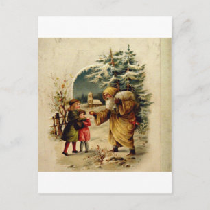 Victorian Santa Holiday Postcard
