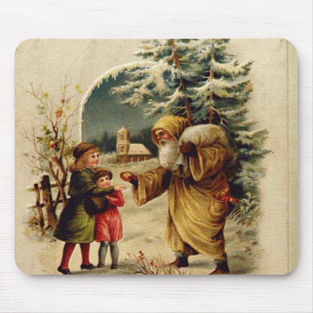 Victorian Santa Mouse Mat (Front)