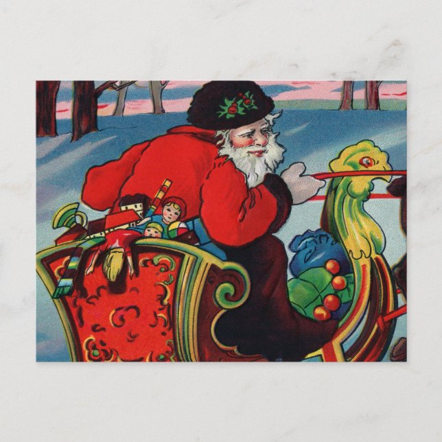 Victorian Santa Postcard (Front)