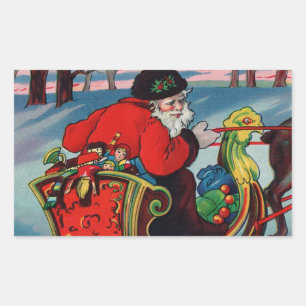Victorian Santa Stickers