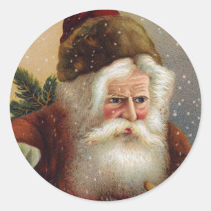 Victorian Santa Stickers