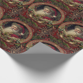 Victorian Santa Wrapping Paper