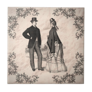 Victorian Scene Tile