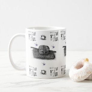 Victorian Sewing Machine Mug