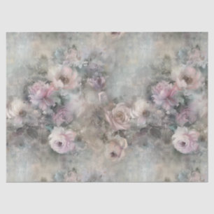 Victorian Shabby Chic Painted Florals Decoupage Tissue Paper