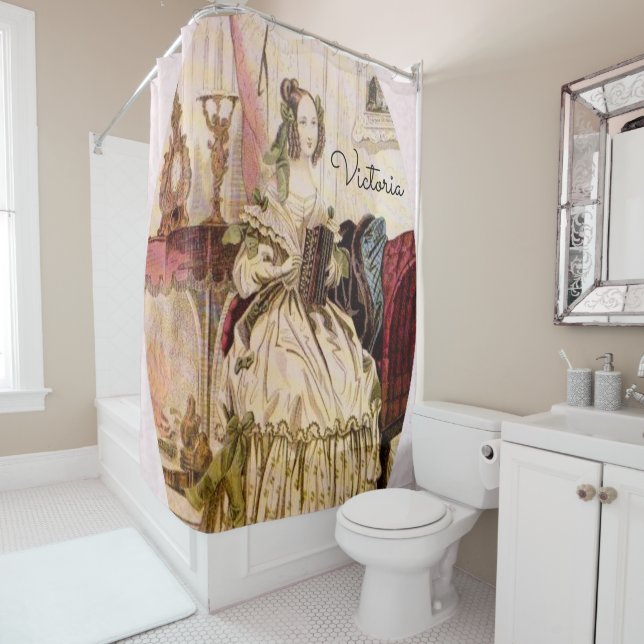 Victorian shower curtain (In Situ)