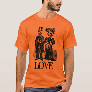 Victorian Skeleton Couple Goth Halloween Shirt