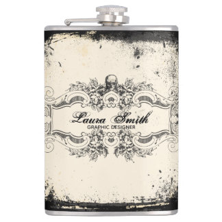 Victorian Skull Hip Flask