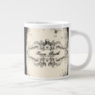 Victorian Skull Large Coffee Mug