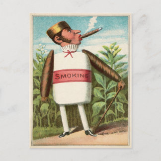 Victorian Smoking Postcard