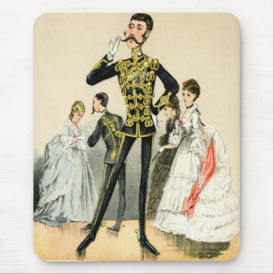 Victorian soldier of the 10th Royal Hussars Mouse Mat