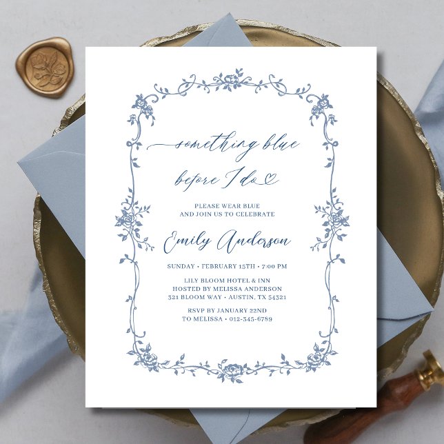 Victorian Something Blue French Bridal Shower (Creator Uploaded)