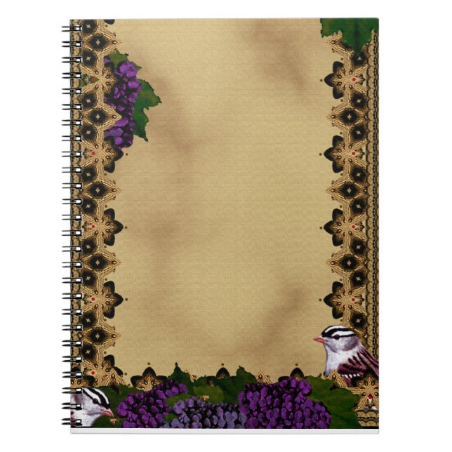 Victorian Sparrows Notebook (Front)