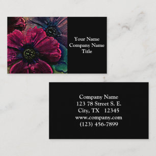 Victorian Splendor:  Exquisite Floral Design  Business Card