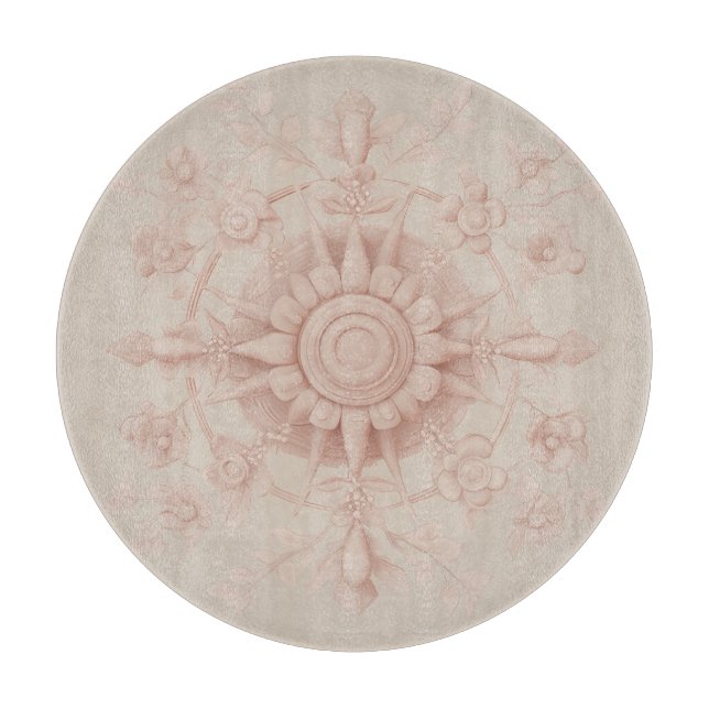 Victorian Spring, Soft Green, Cutting Board (Front)