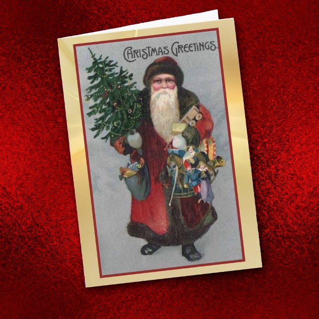 Victorian St Nicholas Portrait Christmas Card (Creator Uploaded)