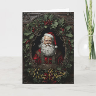 Victorian St. Nick - Merry Christmas Thank You Card