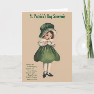 Victorian St. Patrick's Day Irish Tea Card