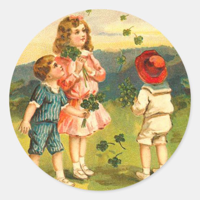 Victorian St. Patrick's Day Stickers (Front)