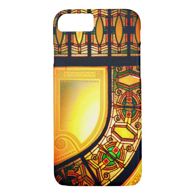 Victorian stained glass elegant gold black  Case-Mate iPhone case (Back)