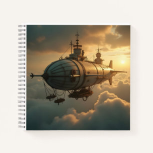 Victorian Steampunk Airbus Notebook