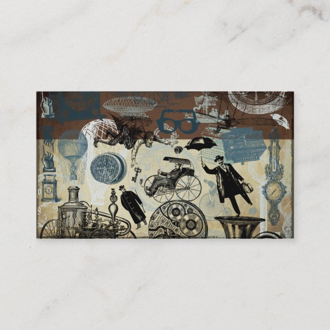 Victorian Steampunk Business Card (Front)