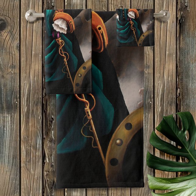 Victorian Steampunk Couple Bath Towel Set (Creator Uploaded)