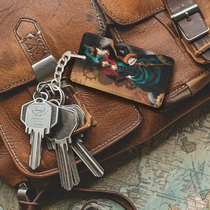 Victorian Steampunk Couple Elegance Romance  Key Ring