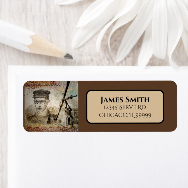 Victorian Steampunk Inventor Scientist Telescope (Insitu)