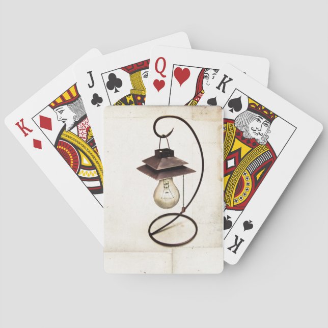 Victorian Steampunk Lamp Playing Cards (Back)