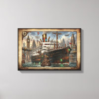 Victorian Steampunk Leviathan Steamship