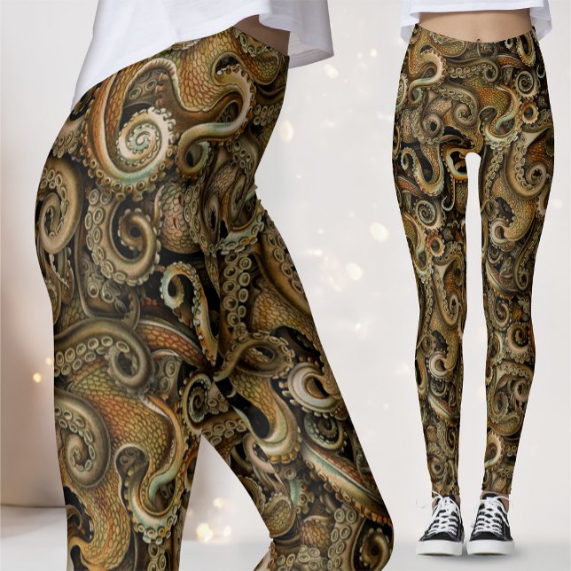 Victorian Steampunk Octopus Tentacles Leggings (Creator Uploaded)
